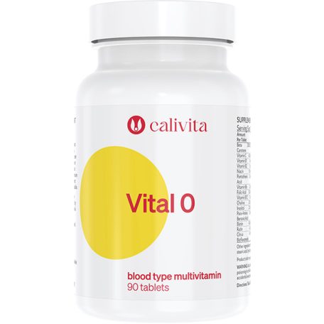 Vital 0 (90 tabletta) Multivitamin 0-vércsoportúaknak